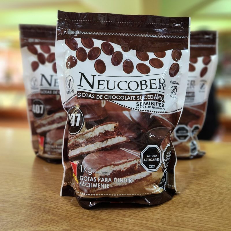 Cobertura Neucober 407 Gotas Chocolate Semi Bitter